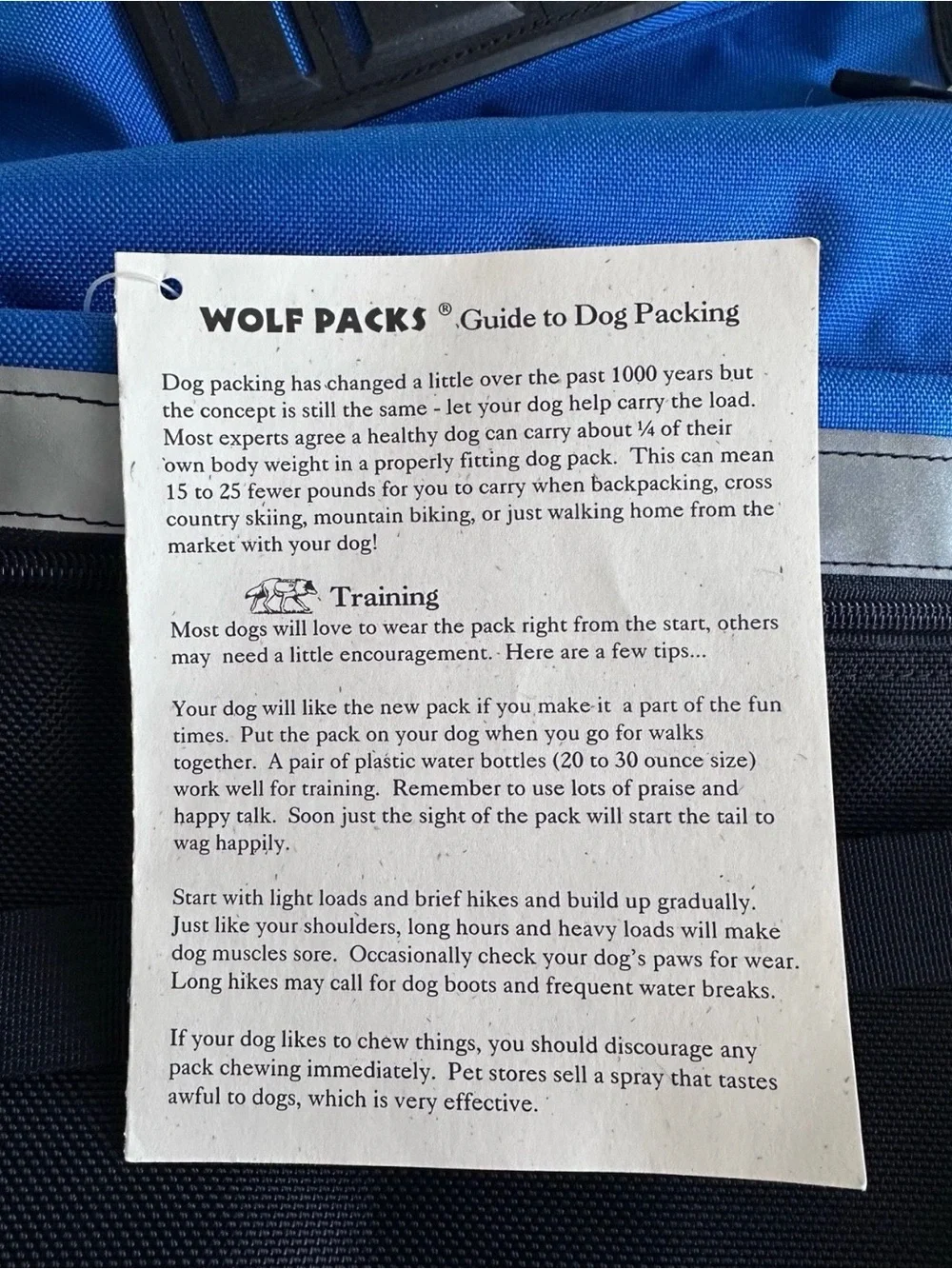 Wolf Packs Banzai Dog Backpack